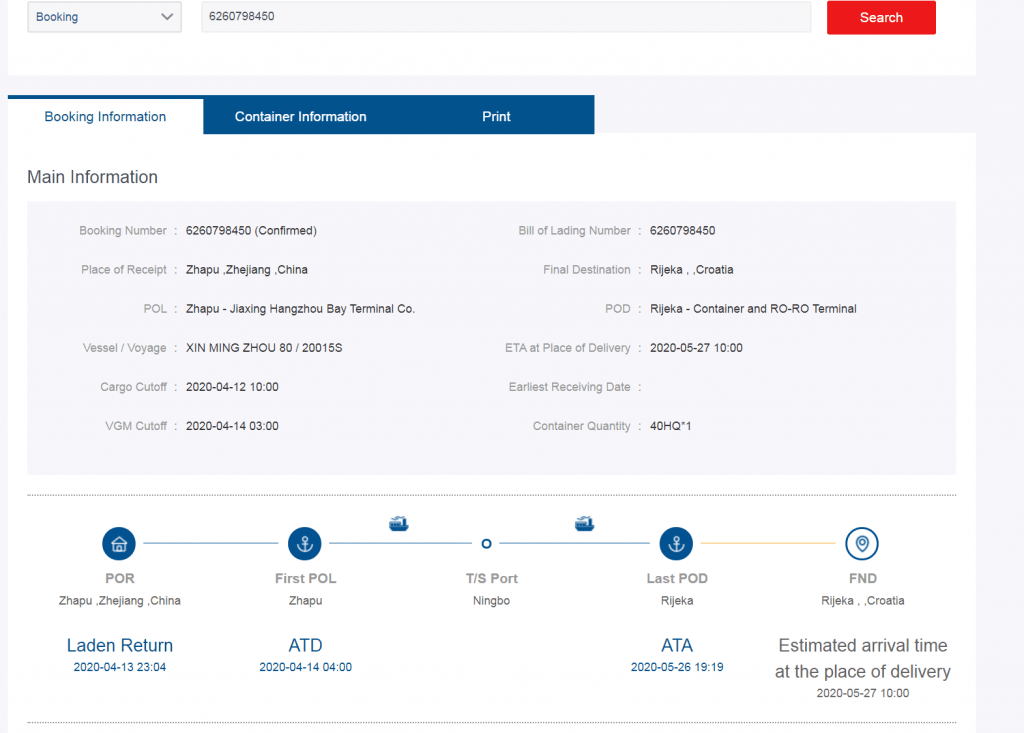 cosco-container-track-by-booking-number